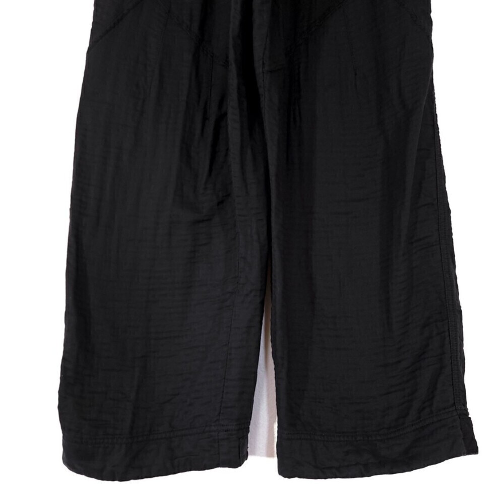 NEW Free People Flipside High Waisted Wide Tapered Quilted Pants in Black Small - Picture 7 of 14